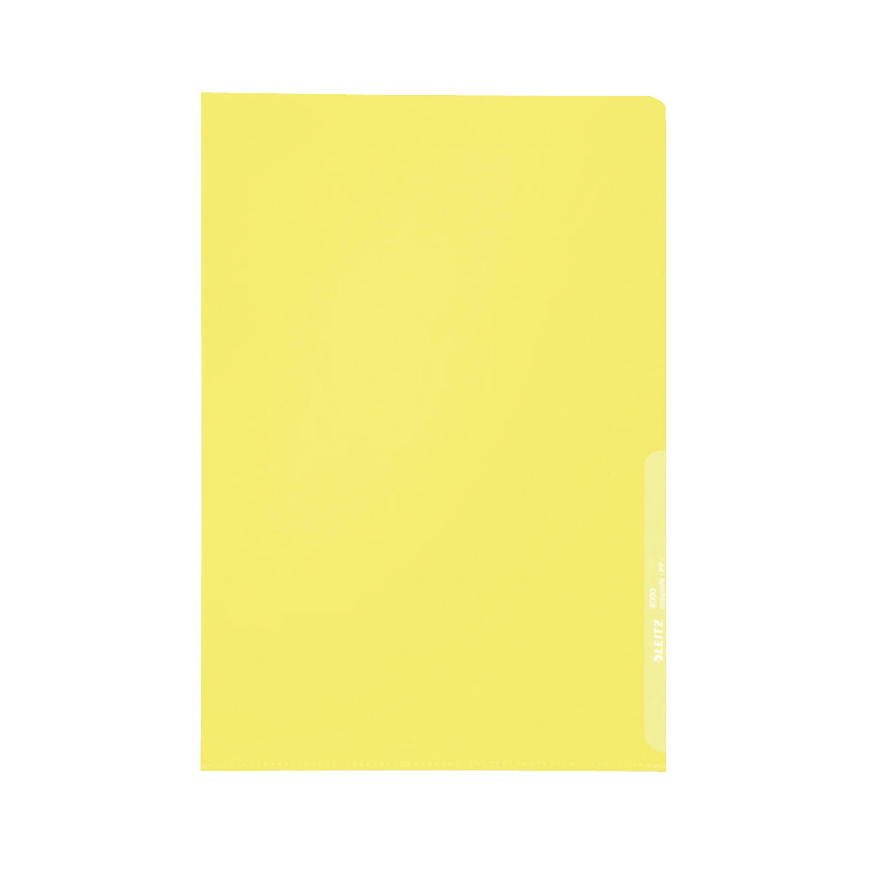 4000 Standard Sichthülle A4 PP-Folie, genarbt, gelb, 0,13 mm