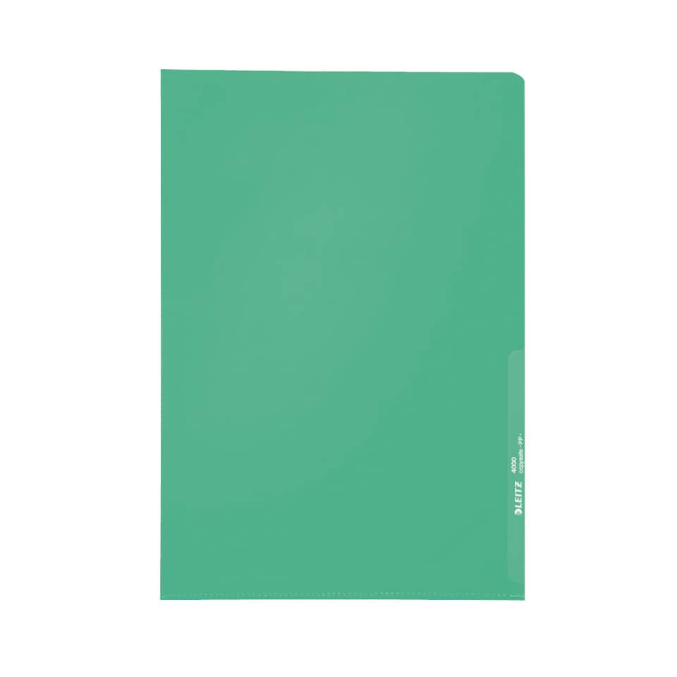 4000 Standard Sichthülle A4 PP-Folie, genarbt, grün, 0,13 mm