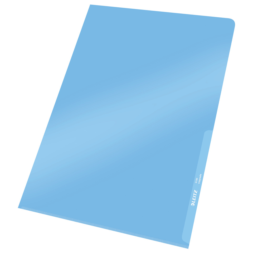4100 Sichthülle Premium, A4, PVC, dokumentenecht, blau