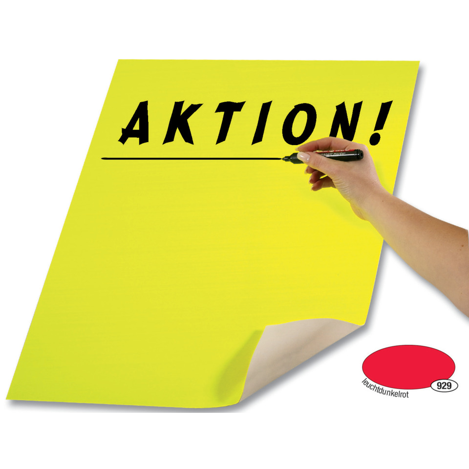 Plakatkarton - 48 x 68 cm, leuchtdunkelrot