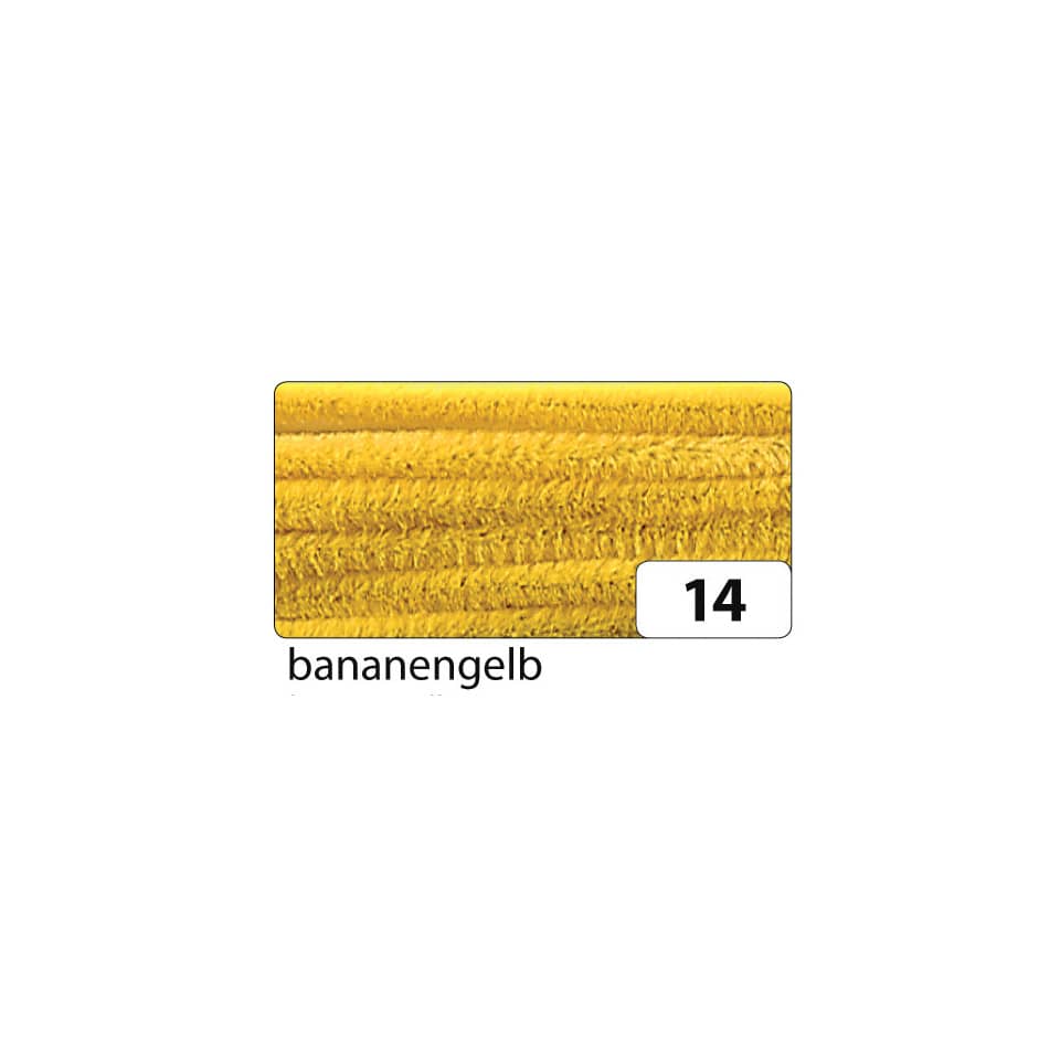 Chenilledraht - 8 mm, 10 Stück, bananengelb