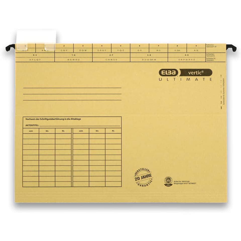 Hängemappe vertic® ULTIMATE® - A4, 230 g/qm