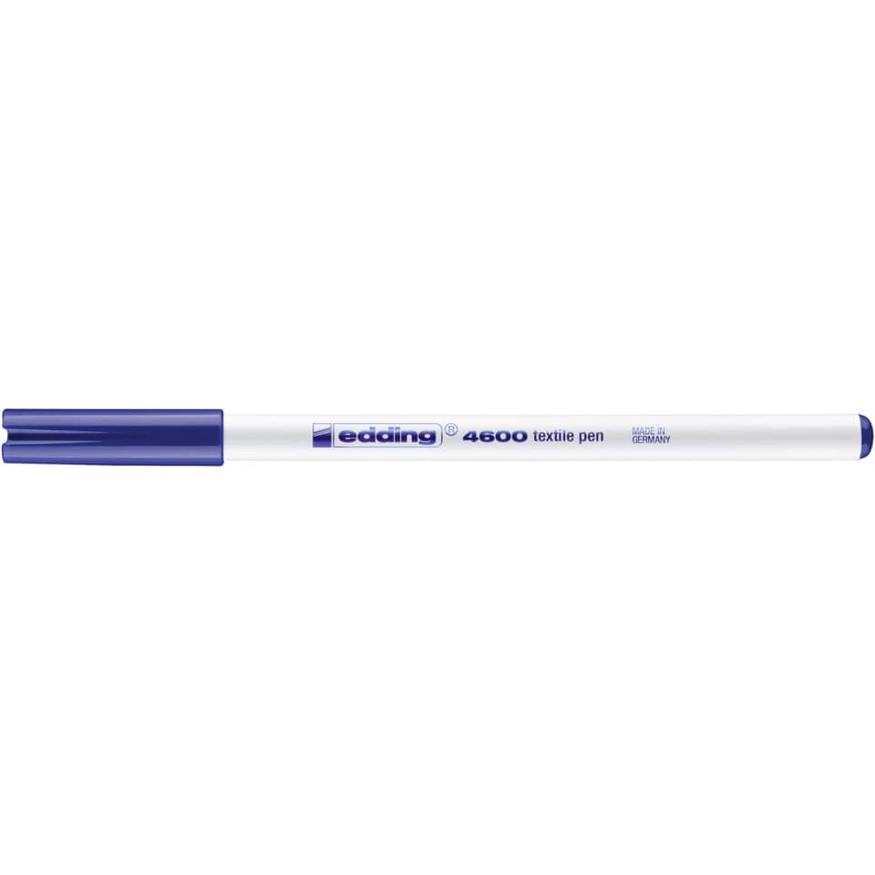 4600 Textilpen - Rundspitze, 1 mm, blau