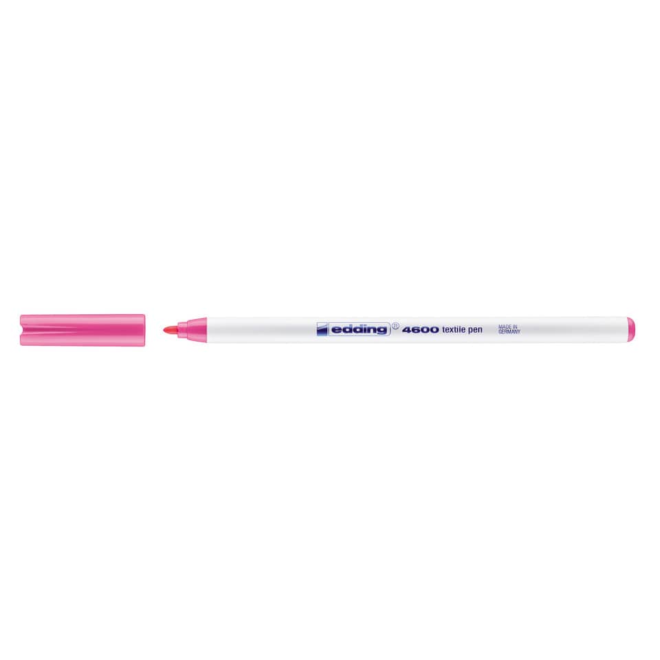 4600 Textilpen - Rundspitze, 1 mm, rosa