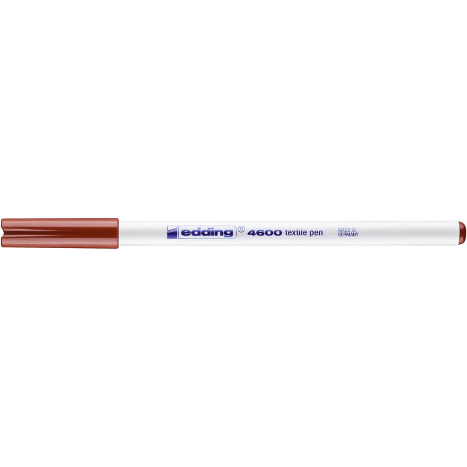 4600 Textilpen - Rundspitze, 1 mm, braun