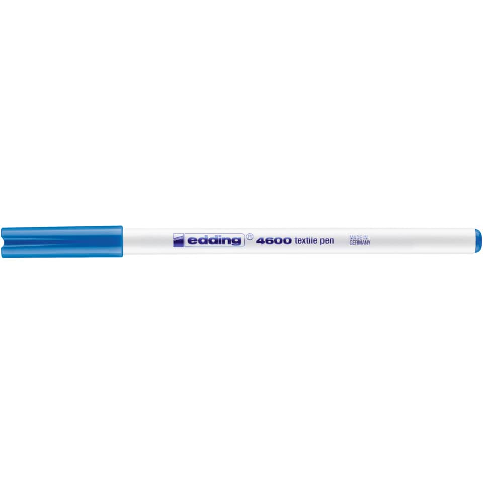 4600 Textilpen - Rundspitze, 1 mm, hellblau