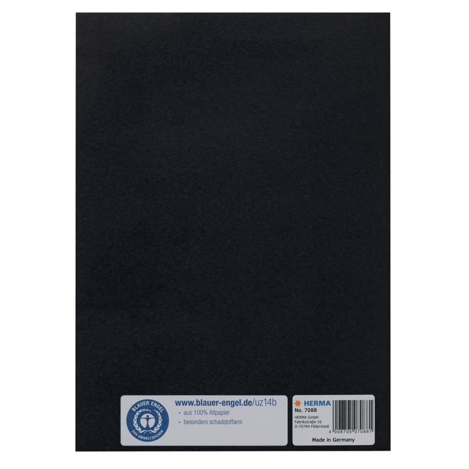 7088 Heftschoner Papier - A5, schwarz