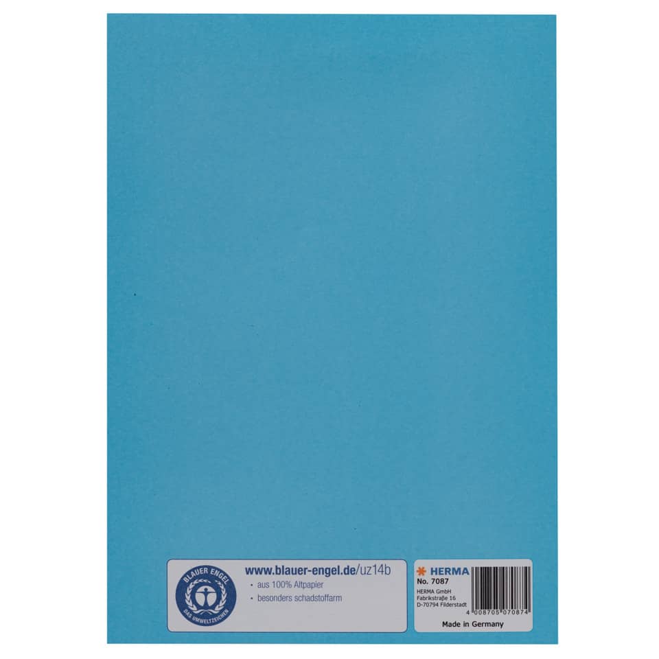 7087 Heftschoner Papier - A5, hellblau