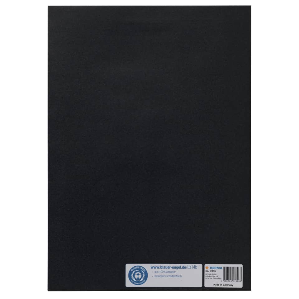 7096 Heftschoner Papier - A4, schwarz