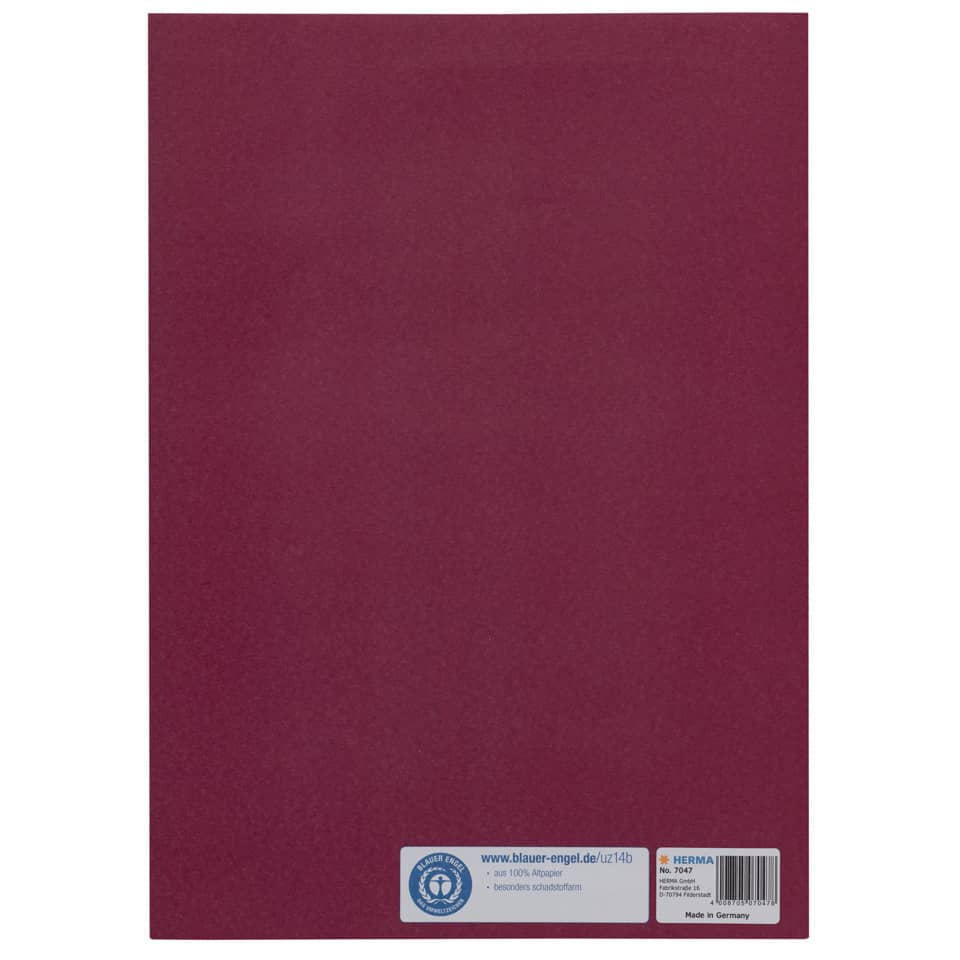 7047 Heftschoner Papier - A4, weinrot