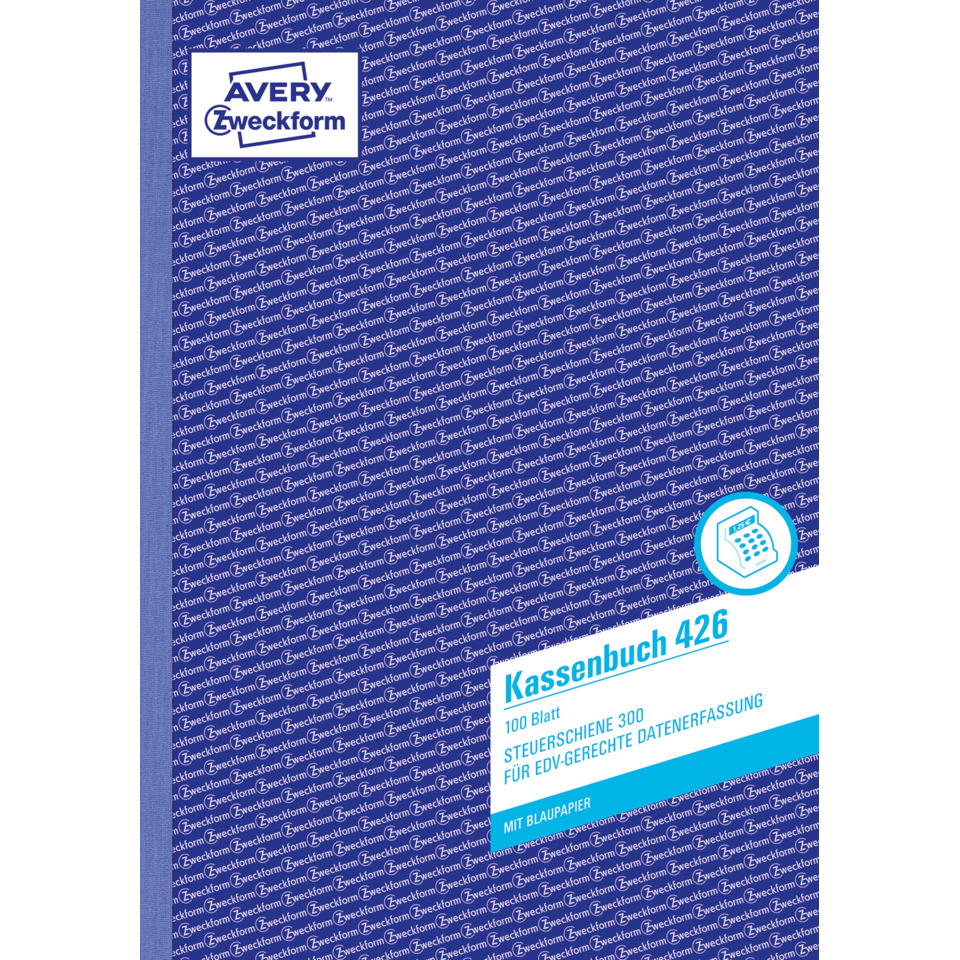 426 Kassenbuch, DIN A4, nach Steuerschiene 300, 100 Blatt, weiß