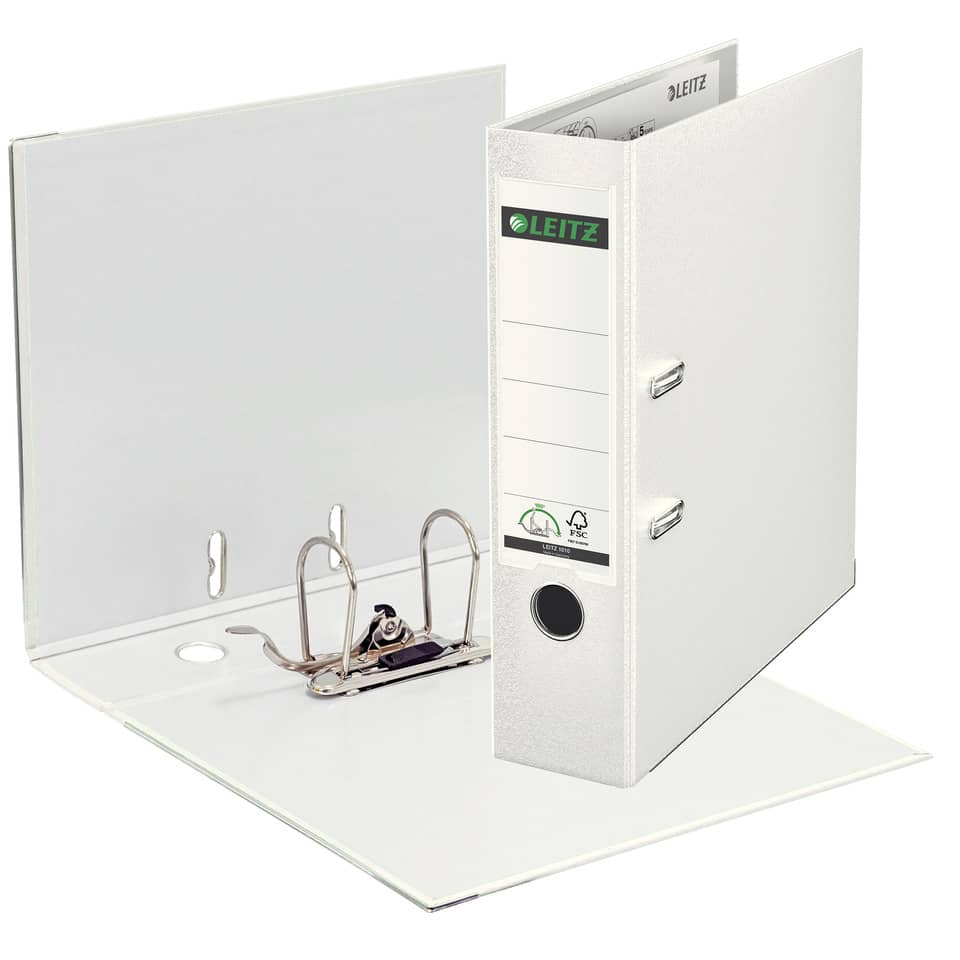 1010 Ordner Plastik - A4, 80 mm, weiß