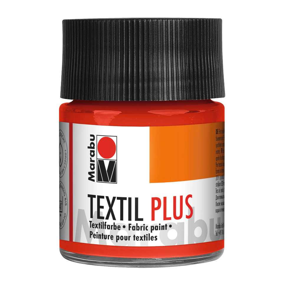 Textil plus - Zinnoberrot hell 030, 50 ml