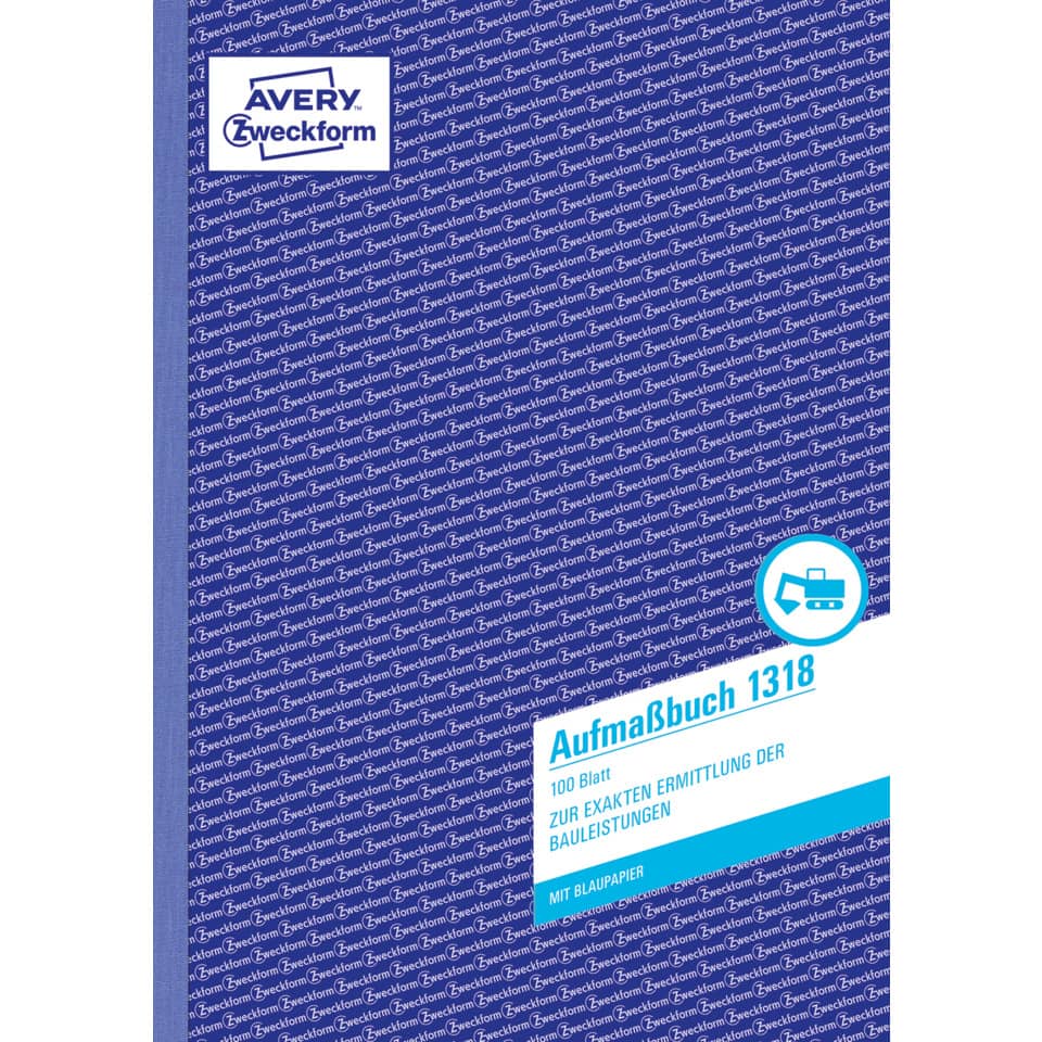1318 Aufmaß, DIN A4, vorgelocht, 100 Blatt, weiß