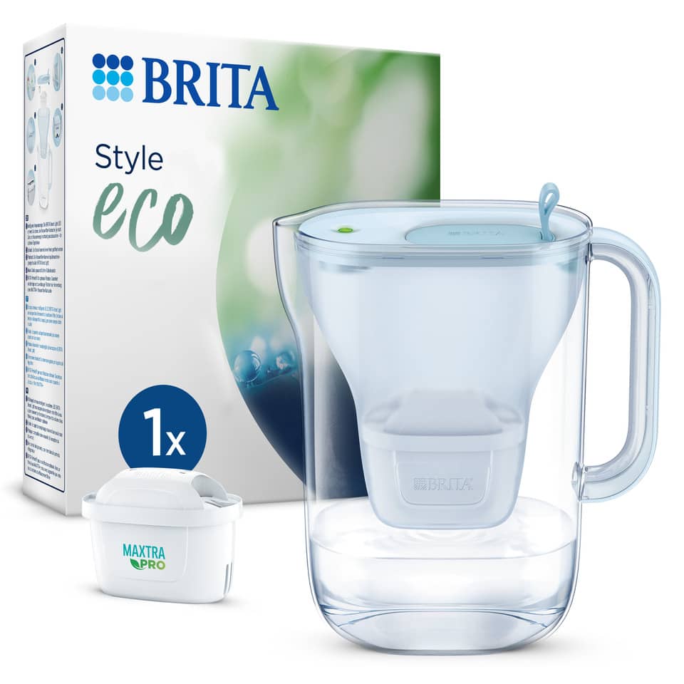Wasserfilter-Kanne Style eco - gletscherblau, inkl. MX PRO