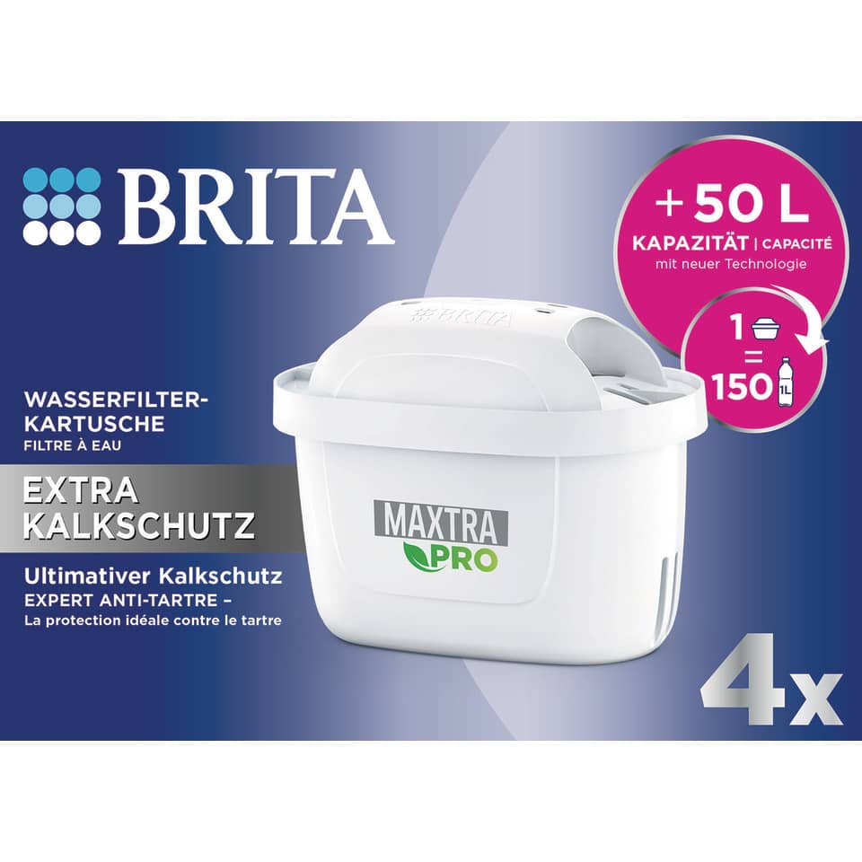 Wasserfilter-Kartusche MAXTRA PRO extra Kalkschutz - 4er Pack