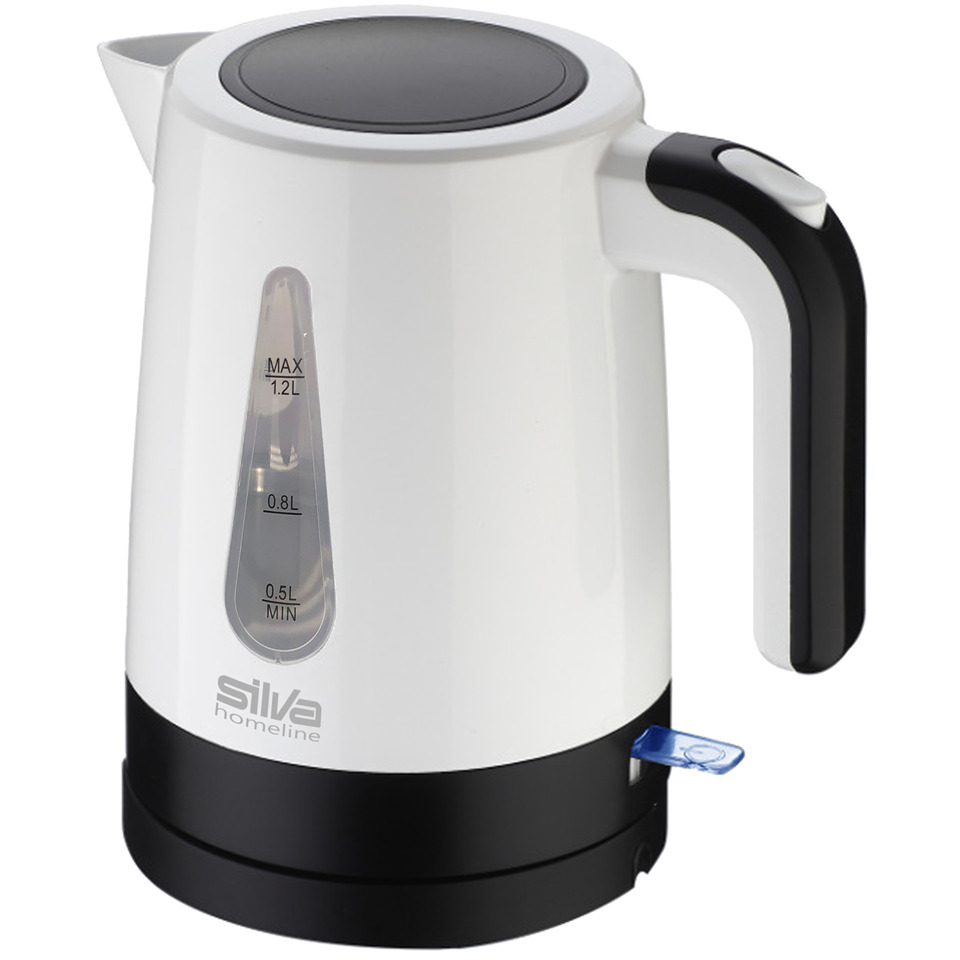 Wasserkocher KL 1025, 1,2 Liter, weiß/schwarz
