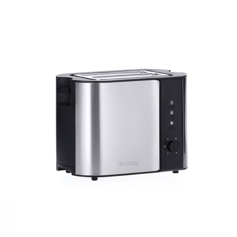 Automatik-Toaster - 2-Scheiben, Edelstahl/schwarz