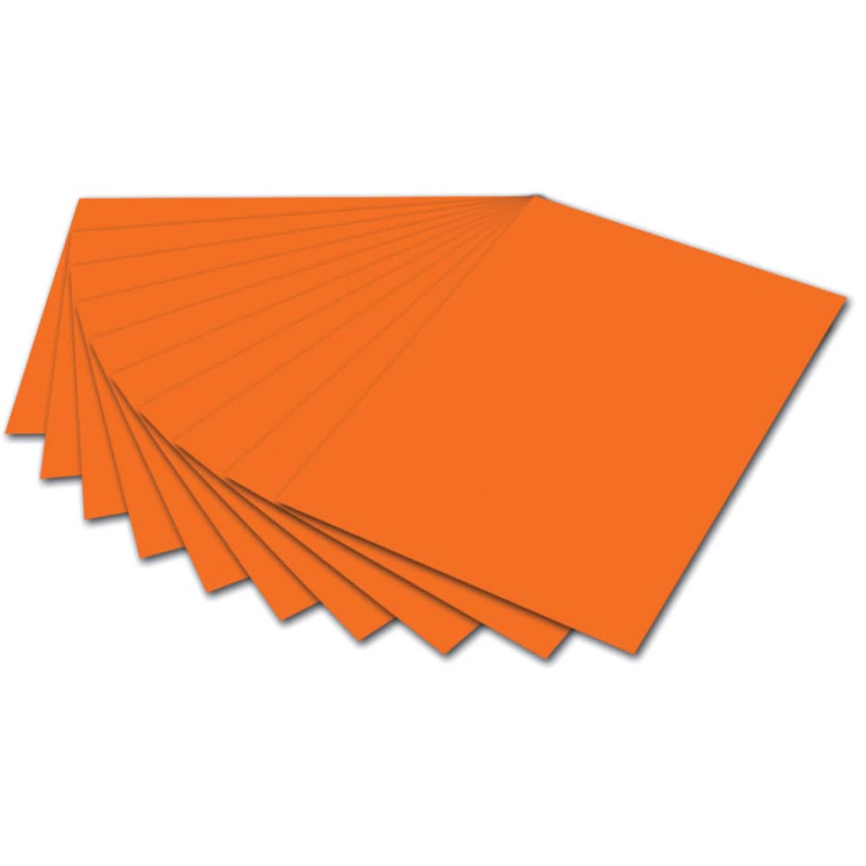 Tonpapier - 50 x 70 cm, hellorange
