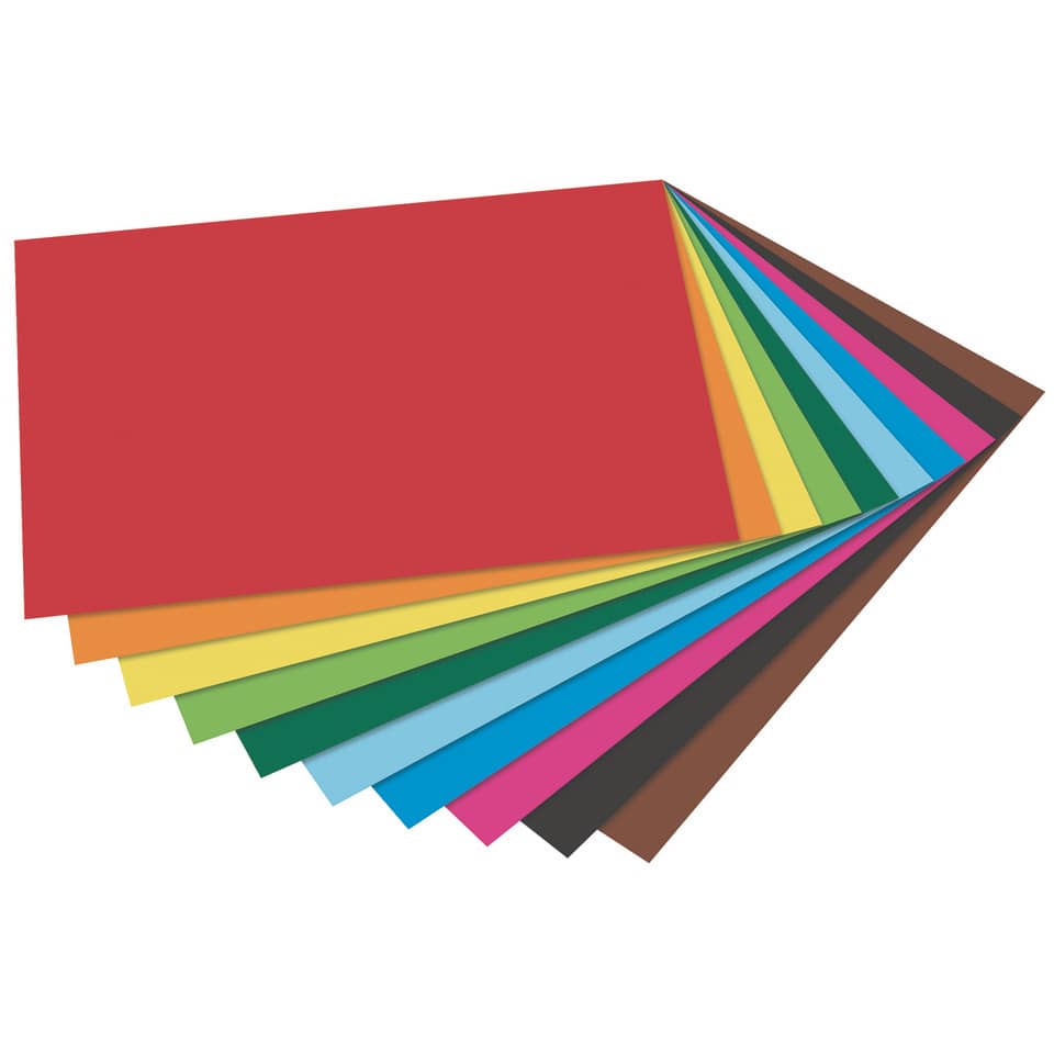 Tonpapier - A4, 10 Farben sortiert
