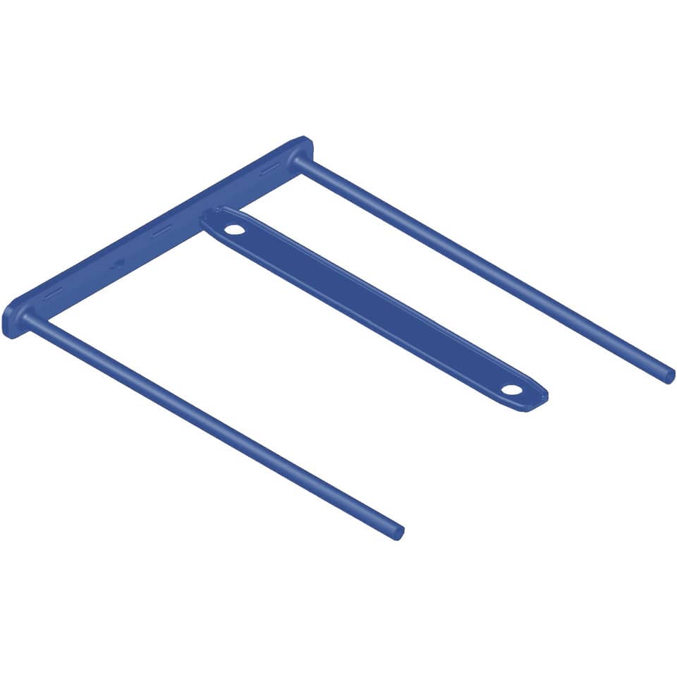 Bankers Box® Archivclip - Kunststoff, blau, 100er Pack