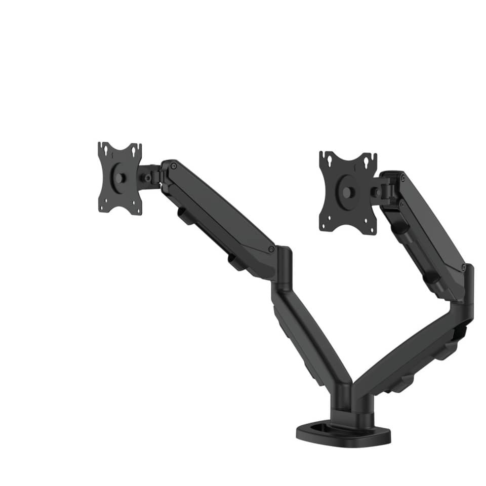 Eppa Series Doppel-Monitorarm - schwarz, 8 kg, Klemme oder Kabeldurchführung