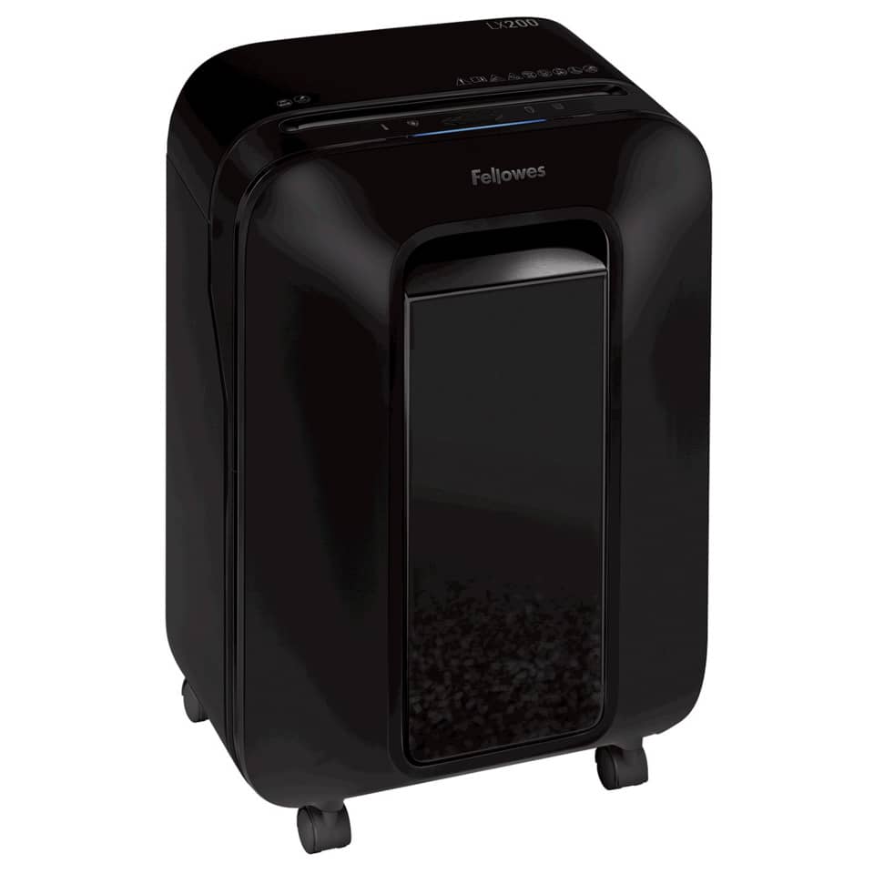 Aktenvernichter Powershred® - LX200 Partikelschnitt, schwarz