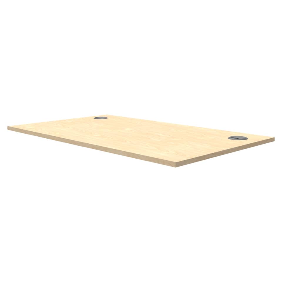 Schreibtischplatte für Levado/Cambio - 120 x 80 x 2,5 cm, ahorn