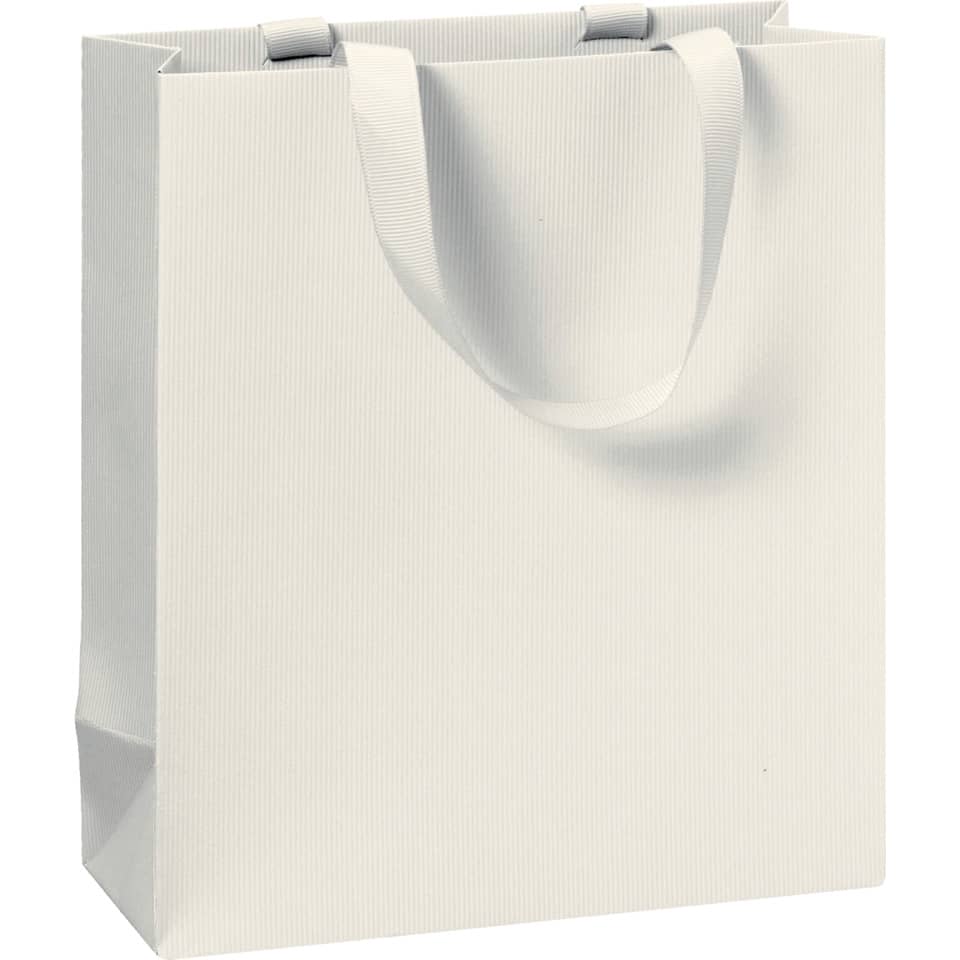 Geschenktragetasche One Colour - 18 x 21 x 8 cm, beige