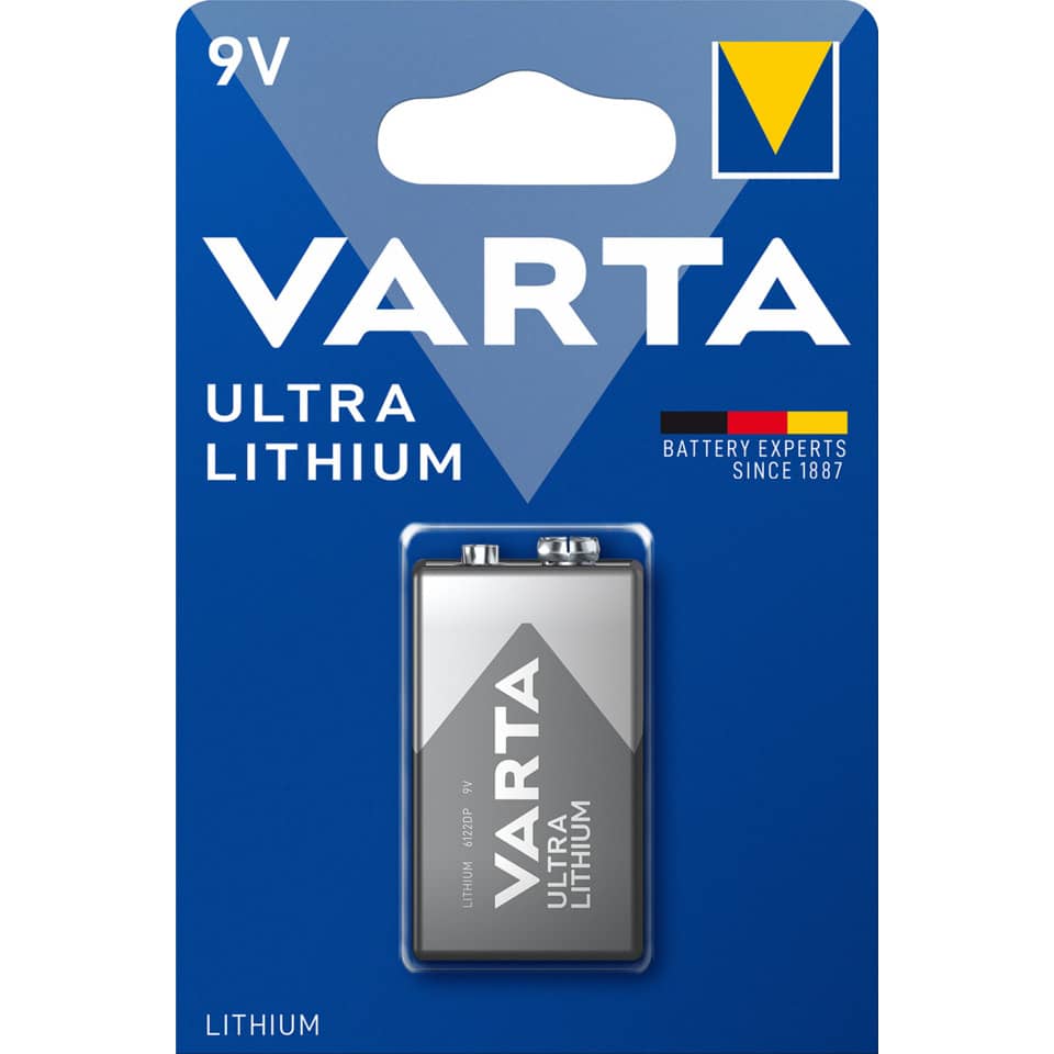 Batterie Lithium ULTRA 9V, 6LR61/E-Block, 1 Stück