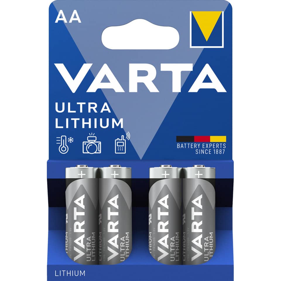 Batterie Lithium ULTRA, LR6/AA/Mignon, 4 Stück