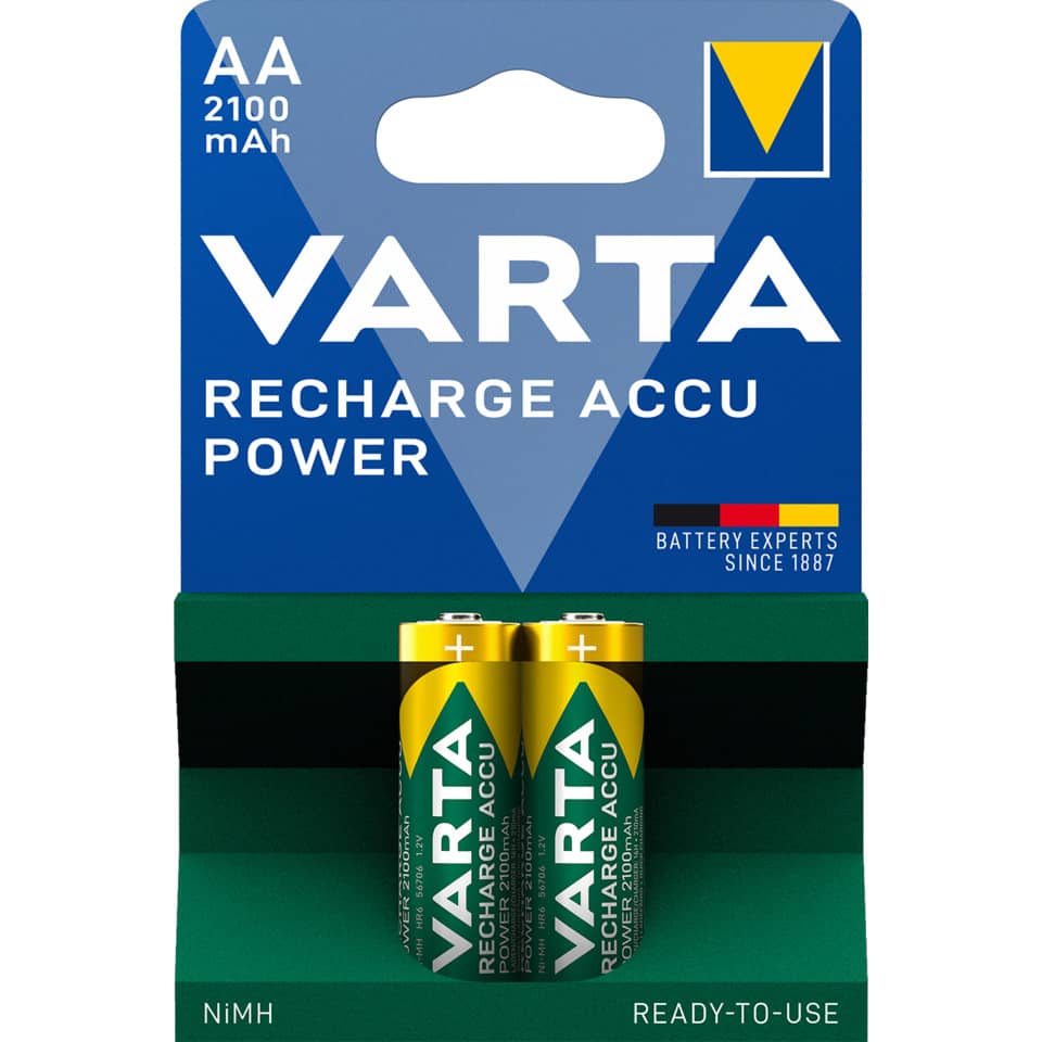 Batterie Akku Power, HR06/AA/Mignon, NiMH 2100mAh, 2 Stück