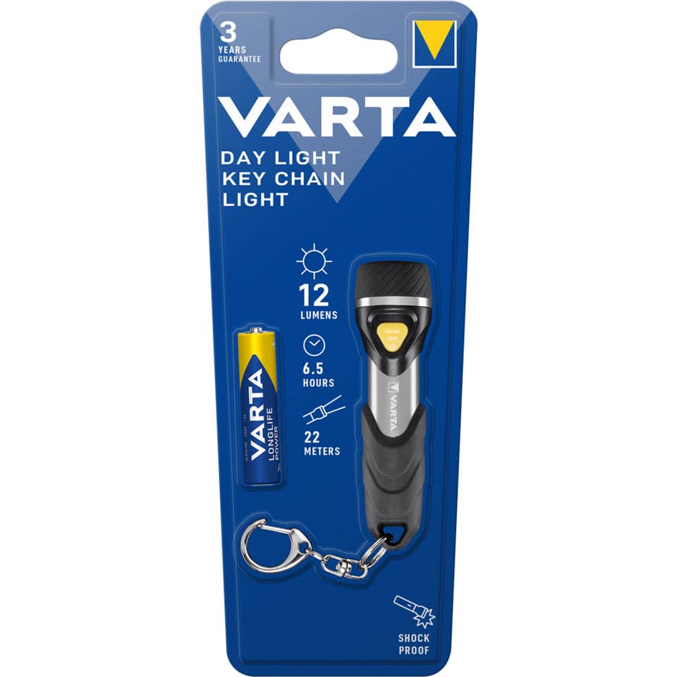 Taschenlampe LED Day Light Key Chain schwarz/silber