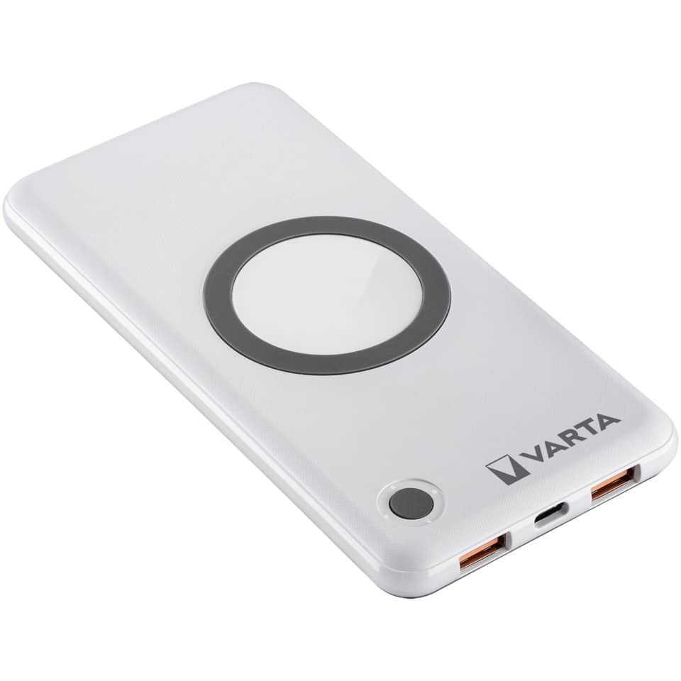 Ladestation Wireless Power Bank 10.000mAh weiß