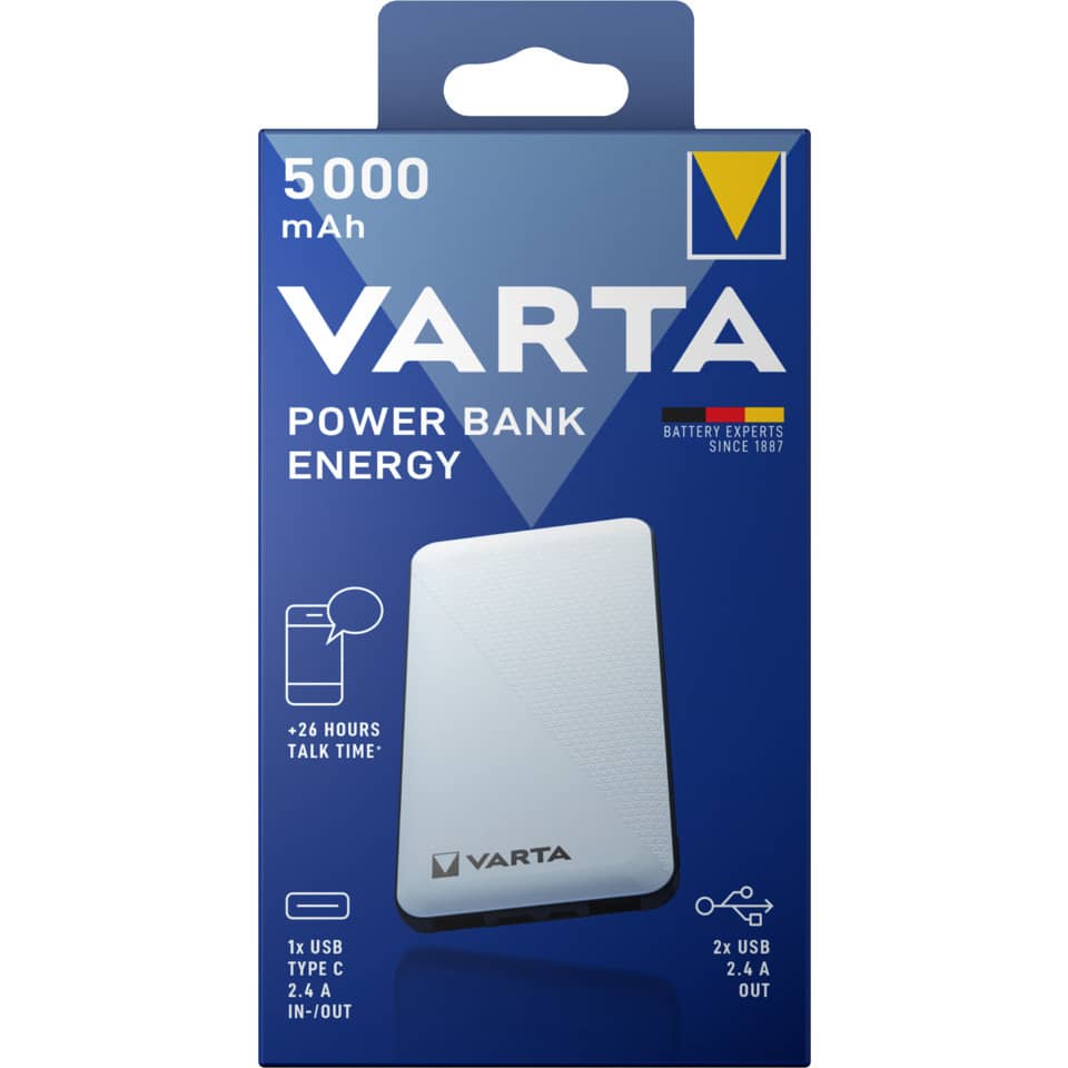 Ladestation Power Bank Energy 5.000mAh weiß