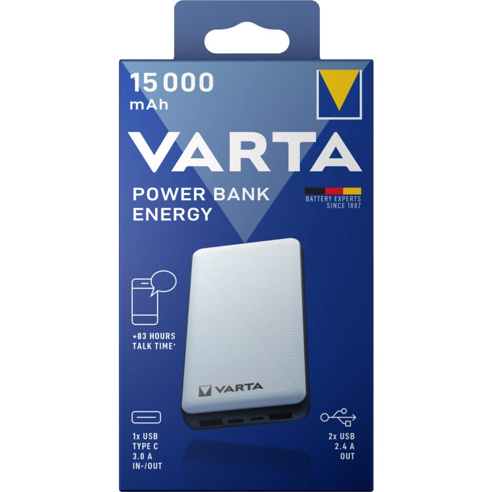 Ladestation Power Bank Energy 15.000mAh weiß