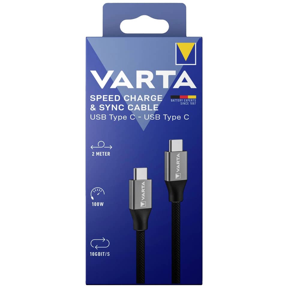 Speed Charge & Sync Kabel USB Type C auf USB Type C , 2 m, schwarz