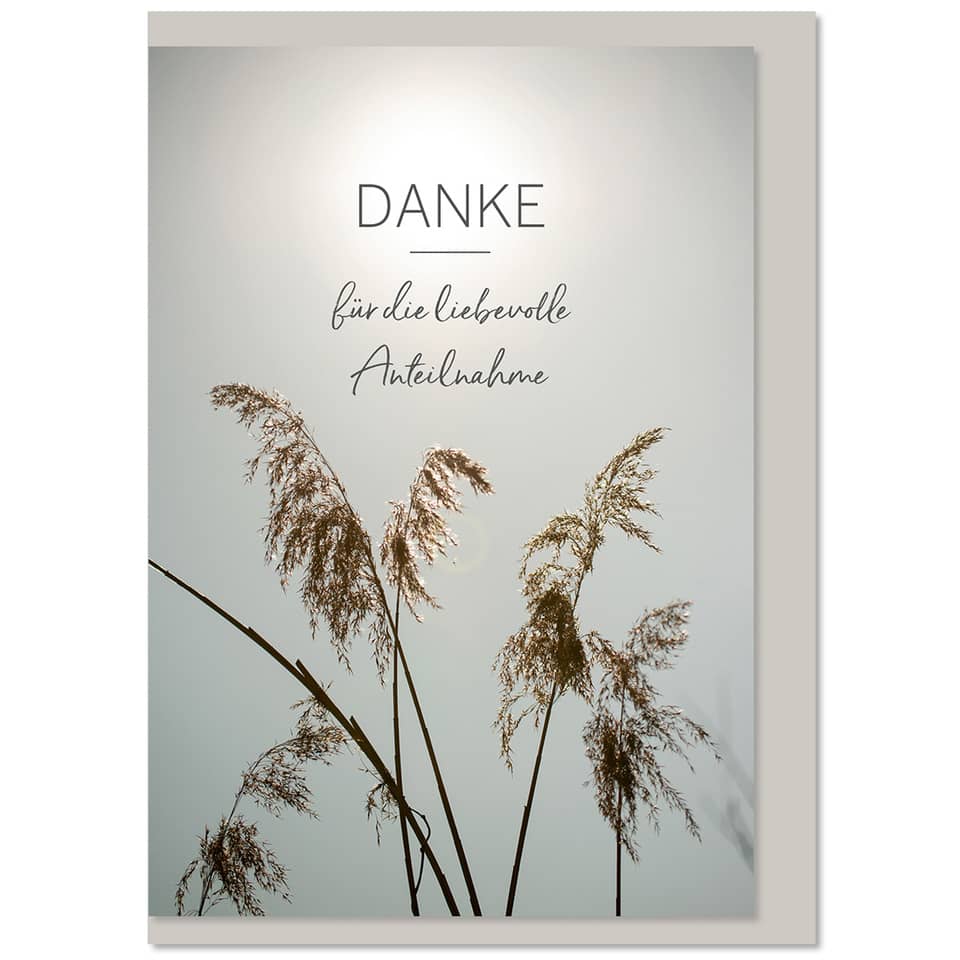 Trauerdank - inkl. Umschlag, 5 Stück