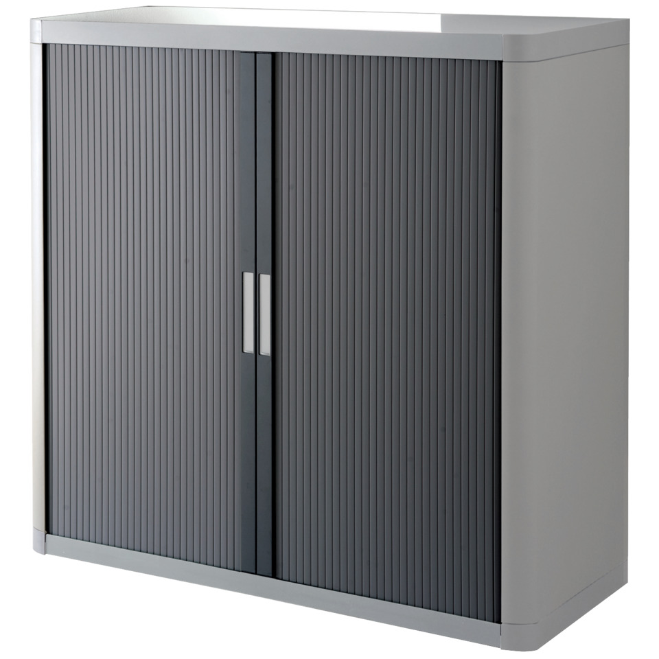 Rollladenschrank easyOffice 1-Meter Schrank, grau/anthrazit
