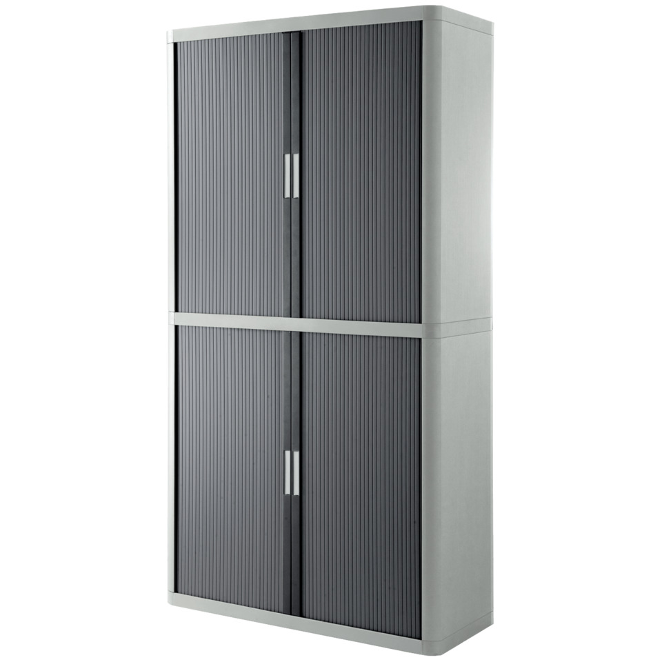 Rollladenschrank easyOffice 2-Meter Schrank, grau/anthrazit