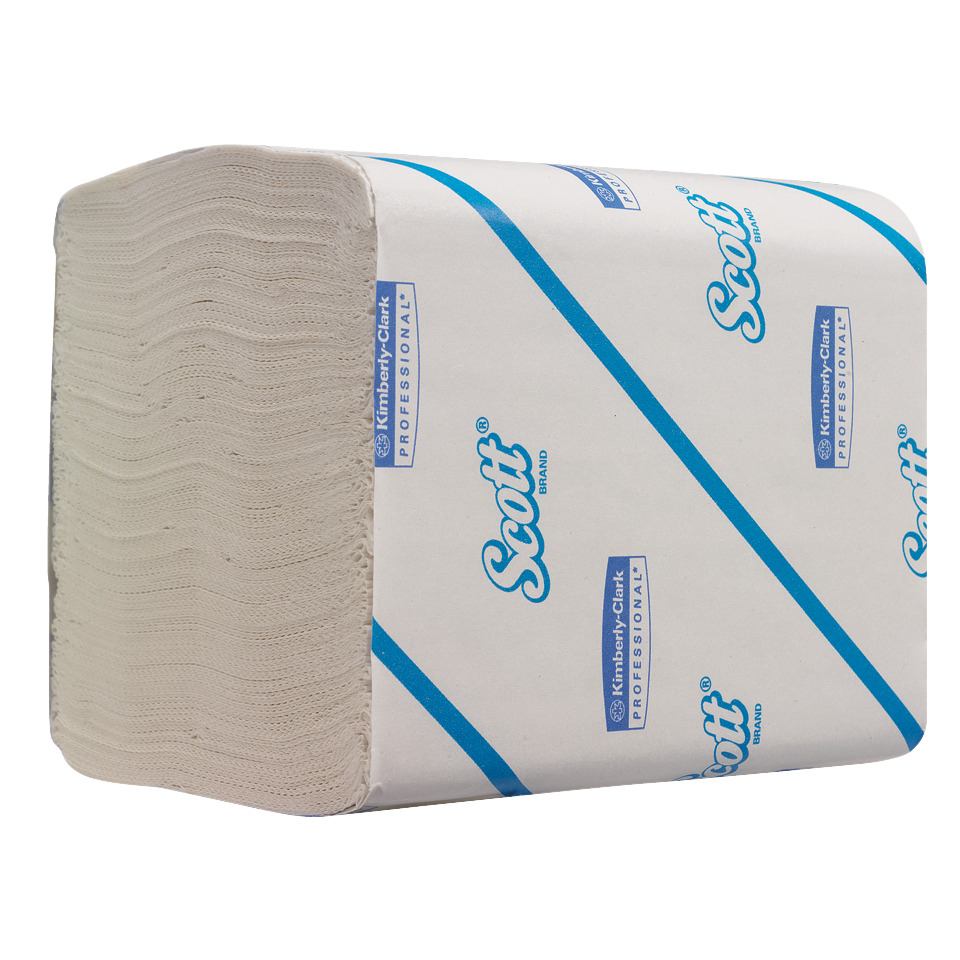 AQUARIUS* Einzelblatt Toilet Tissue 2-lagig - weiß, 220 Einzelblatt pro Pack, passender Spender Modell 6946