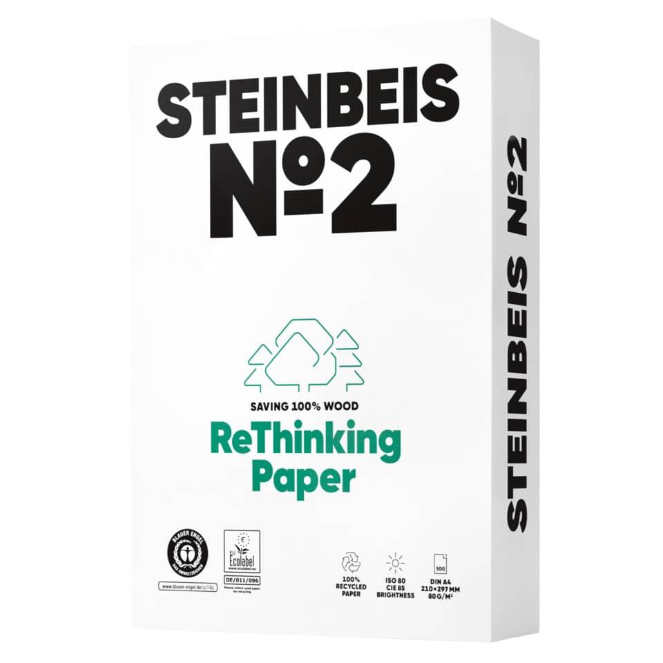 No. 2 - Trend White - Recyclingpapier, A4, 80g, weiß, 500 Blatt