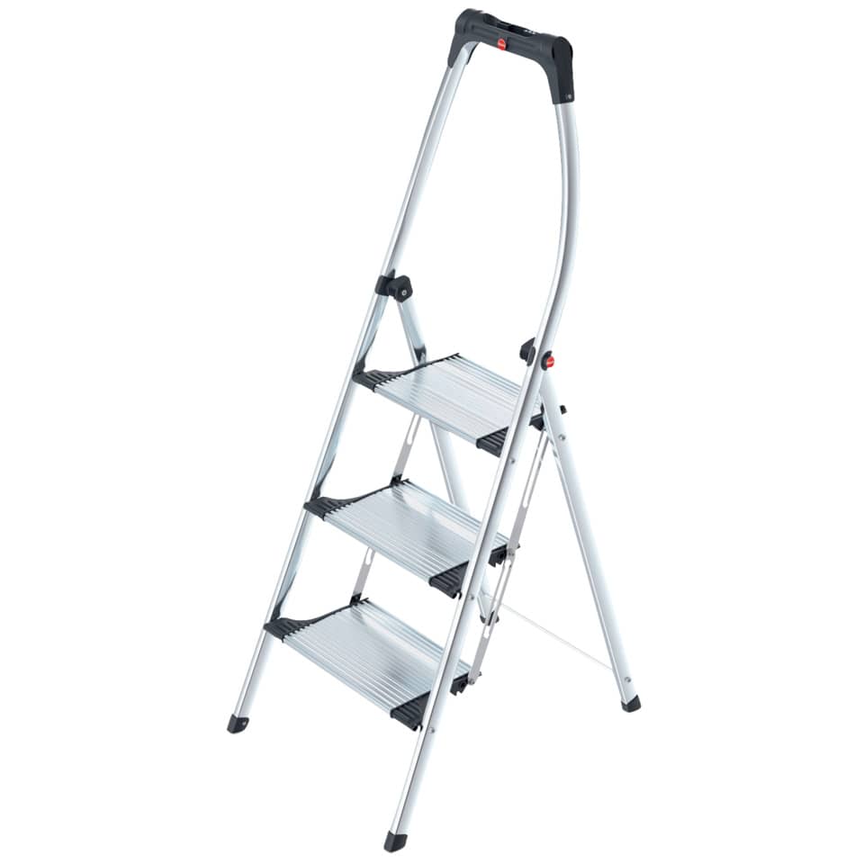 LivingStep Comfort plus - 3 Stufen, Klapptritt mit Soft-Grip Sohle