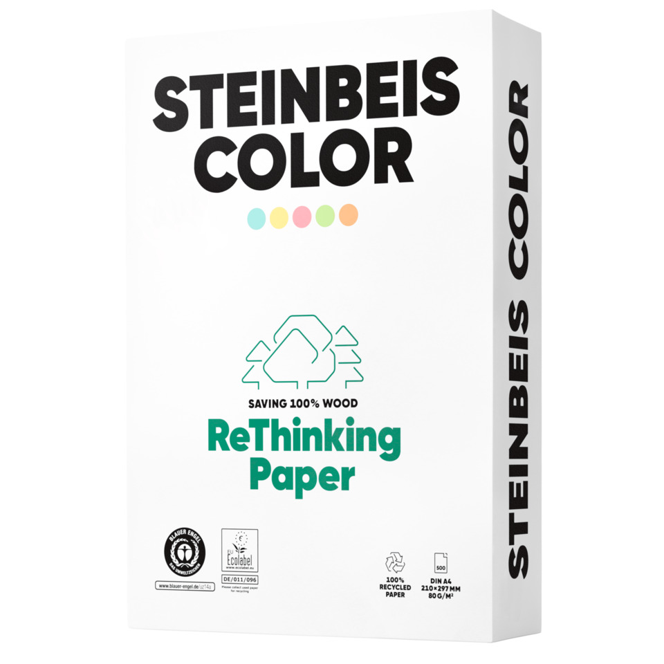 Color Rosa - Magic Colour - Recyclingpapier, A4, 80 g/qm, rosa, 500 Blatt