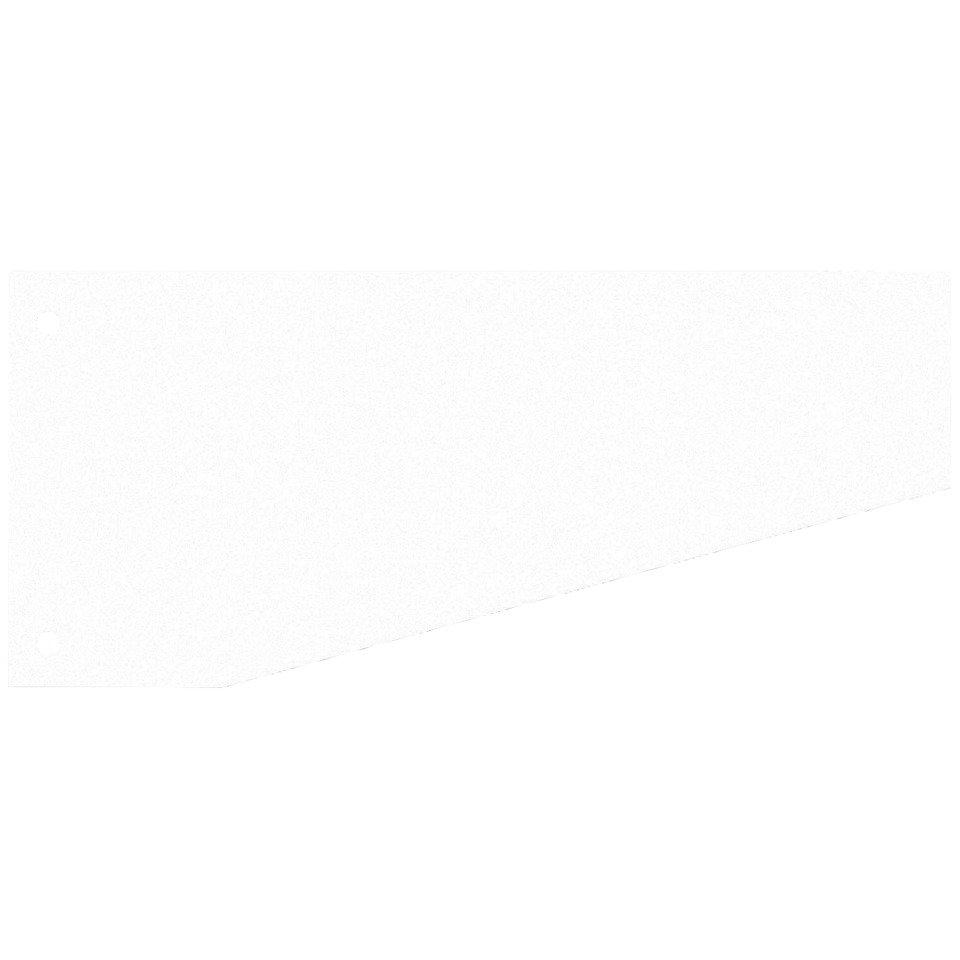 Trennstreifen Trapez - 190 g/qm Karton, weiß, 100 Stück