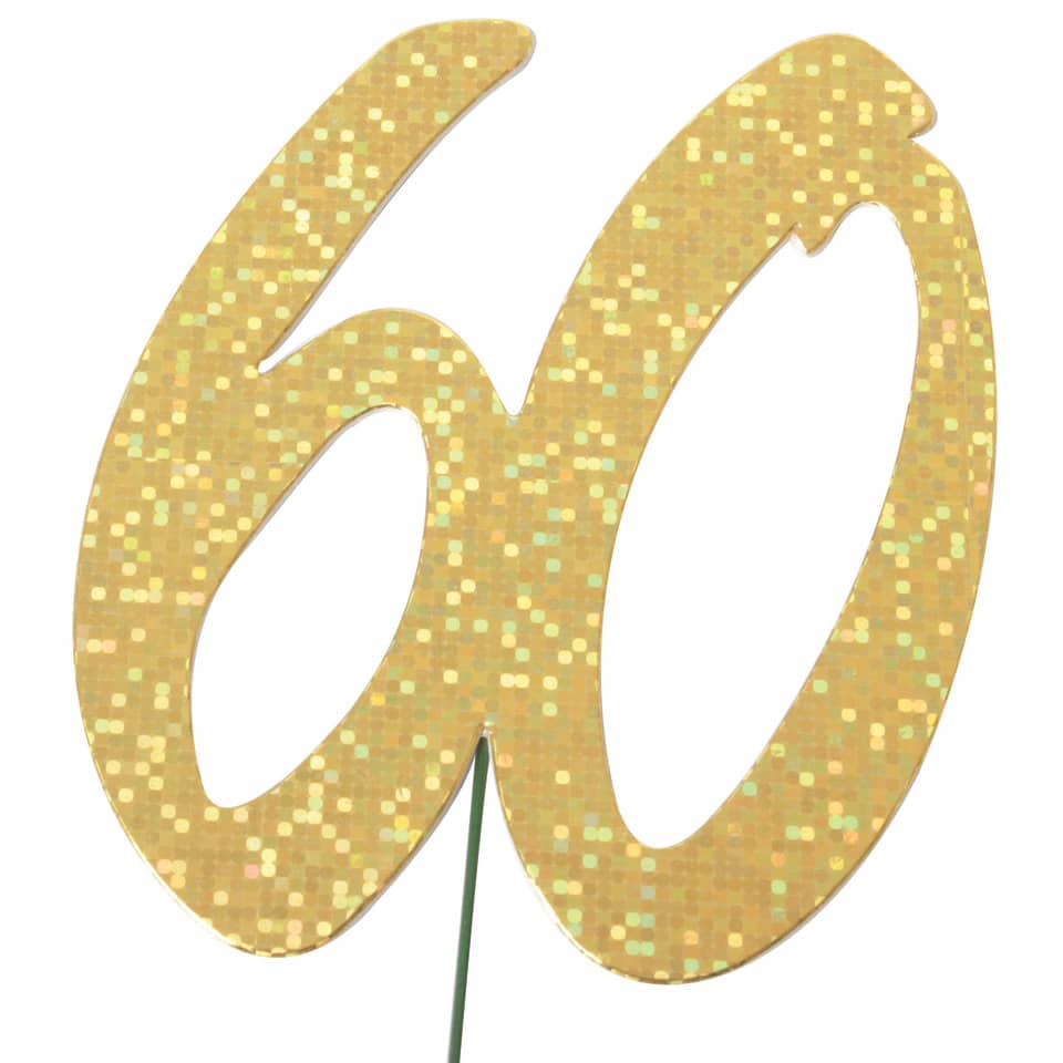 Jubiläumszahl 60 gold