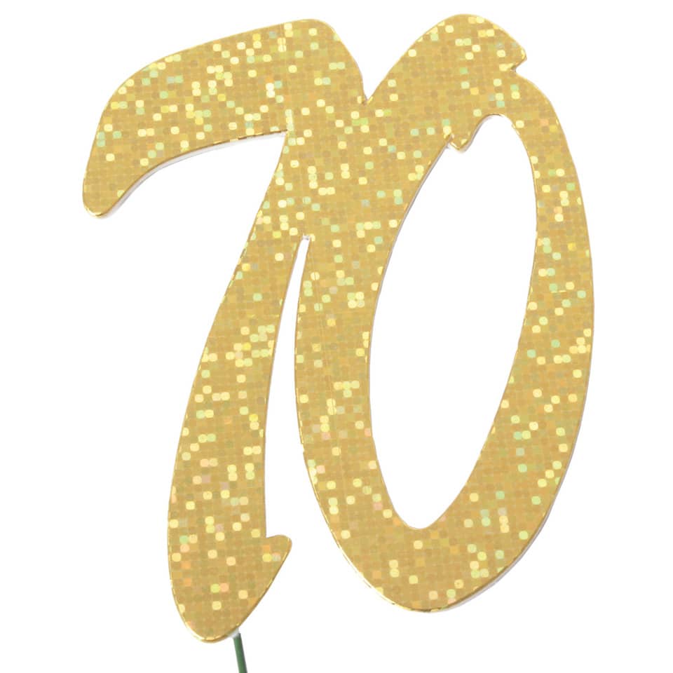 Jubiläumszahl 70 gold