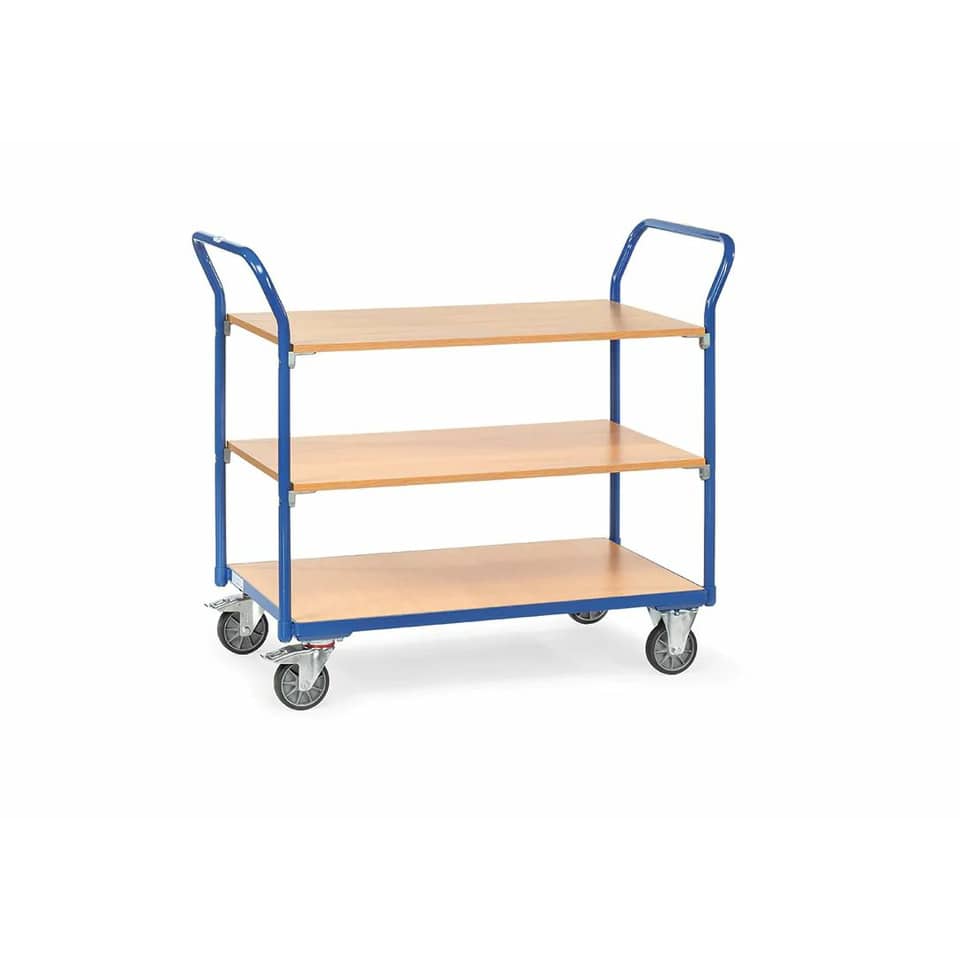 Tischwagen - 3 Etagen, 1.000 x 600 mm, bis 200 kg