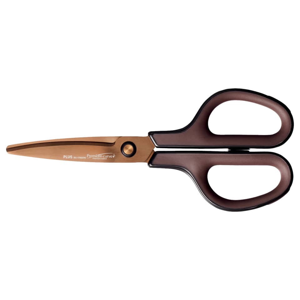 Schere Fitcut Curve - 17,5 cm, Titan, braun