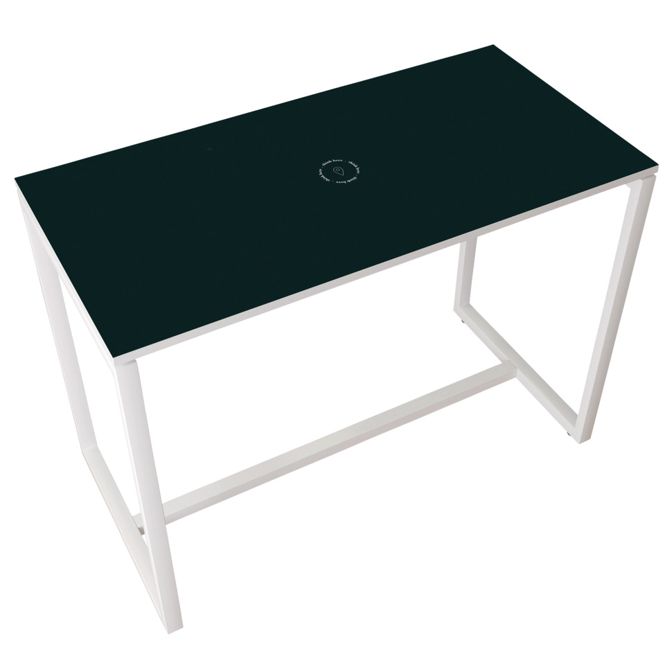 Stehtisch EasyDesk - 150 x 110 x 75 cm, weiß/anthrazit